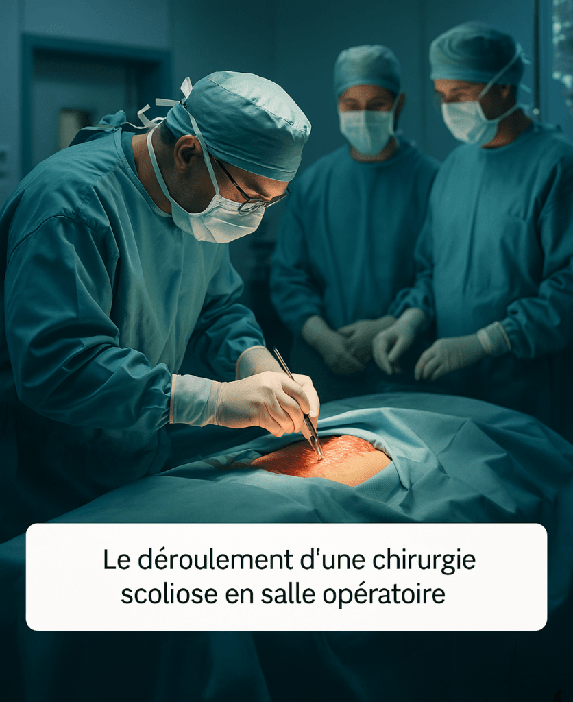 Chirurgie scoliose en cours
