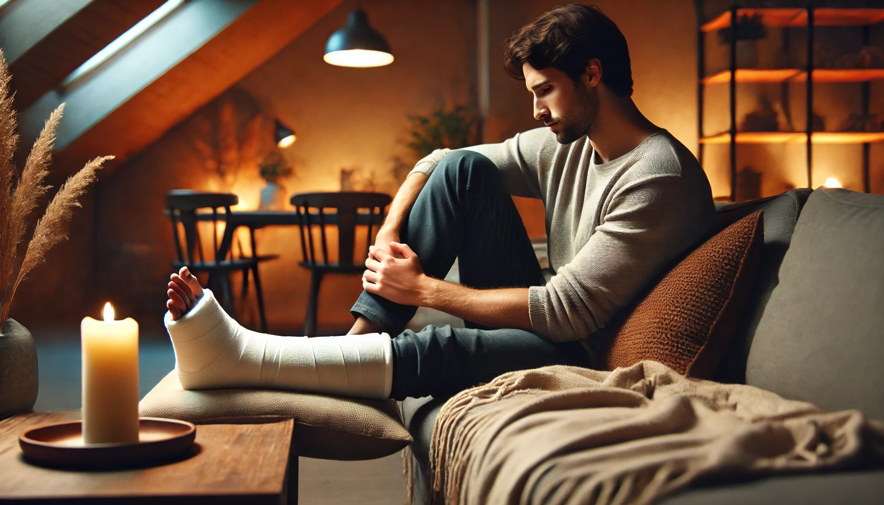 Repos et immobilisation de l'articulation après une entorse pour favoriser la guérison.