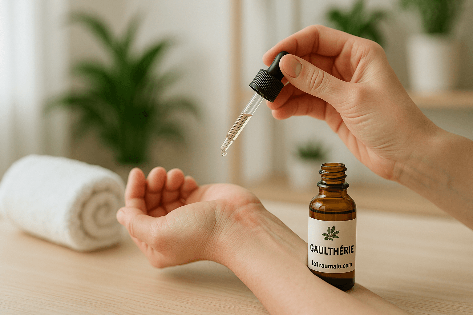 Massage du poignet avec huile essentielle pour tendinite – LeTraumato