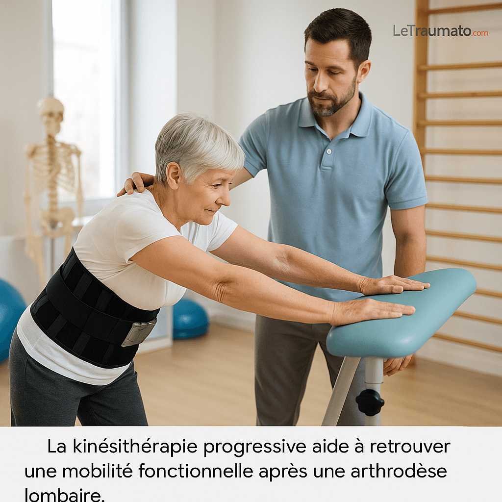 Rééducation post-opératoire après arthrodèse lombaire