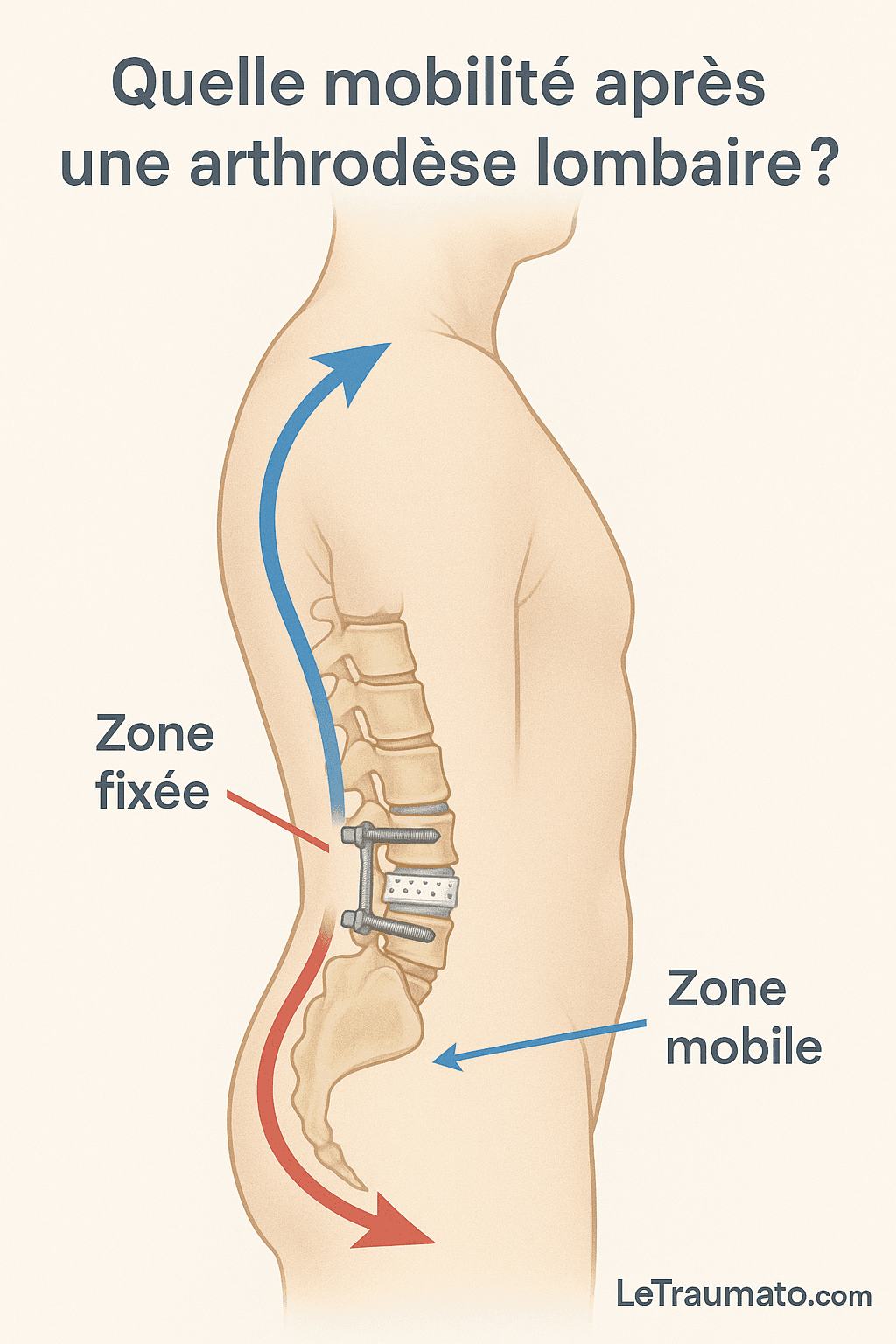 Mobilité lombaire après arthrodèse