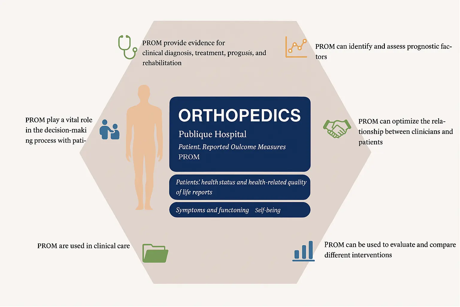 Graphique illustrant les implications méthodologiques de l'inclusion de patients bilatéraux dans les essais cliniques en orthopédie, mettant en contraste les approches naïve, aléatoire et par modèle mixte (LMM) pour une meilleure validité statistique.