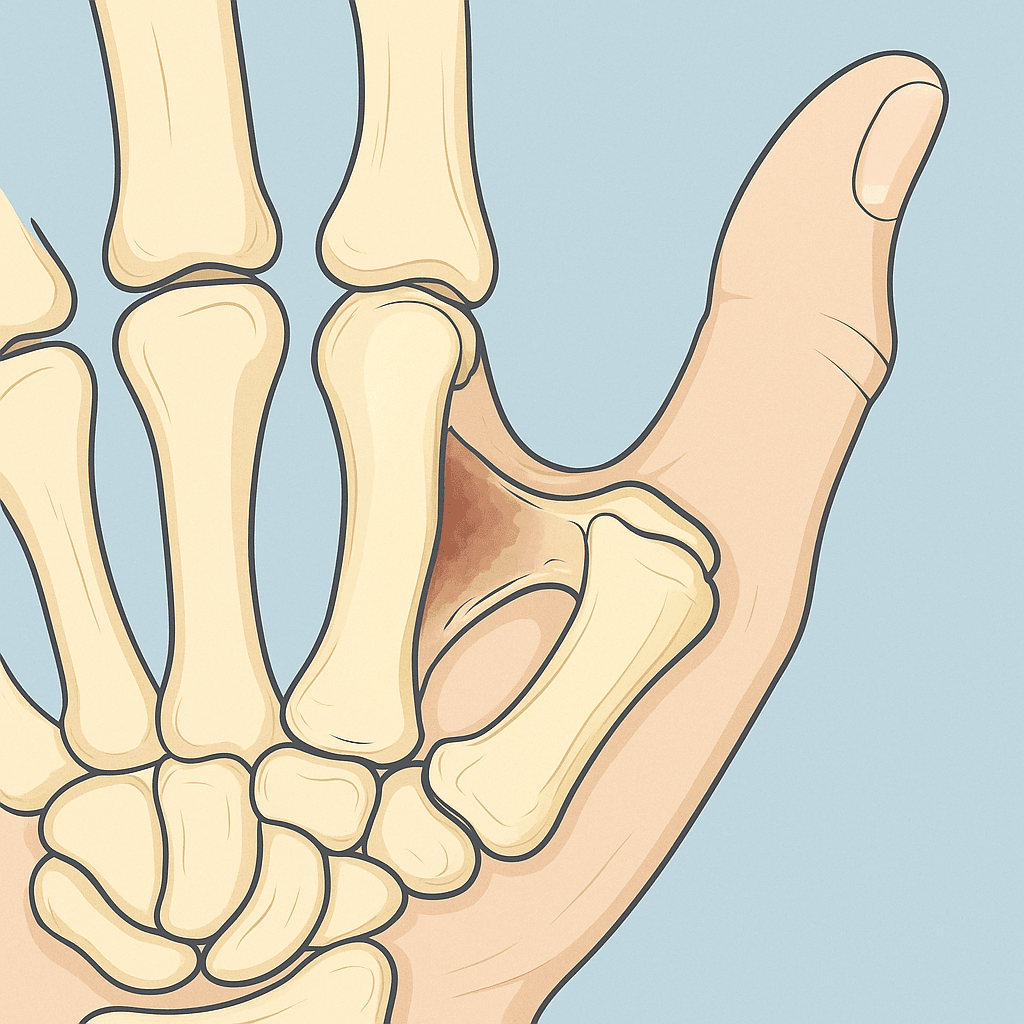 Anatomie de l’articulation trapézo-métacarpienne du pouce – Rhizarthrose