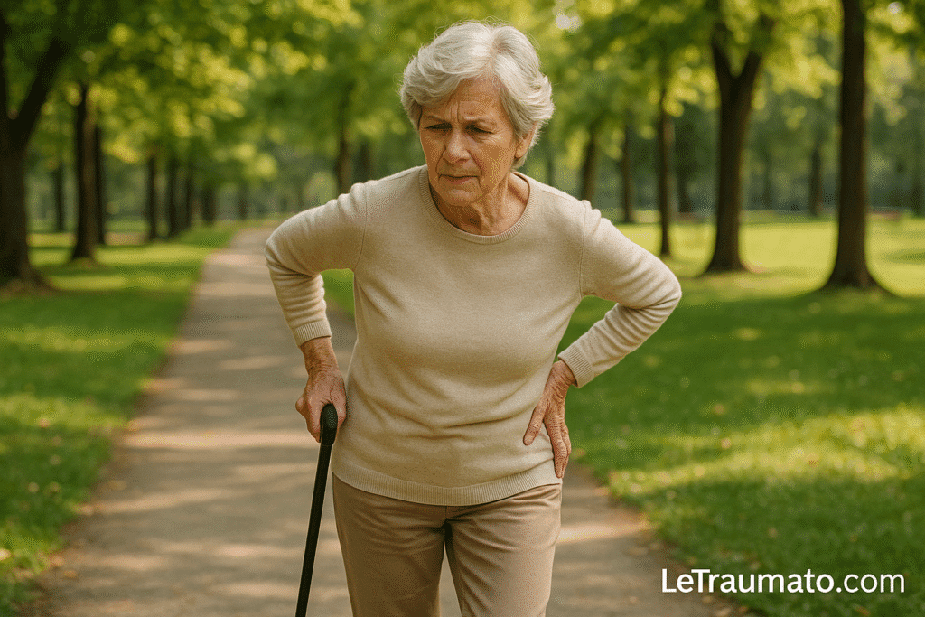 Femme âgée souffrant de douleurs de la hanche – LeTraumato.com