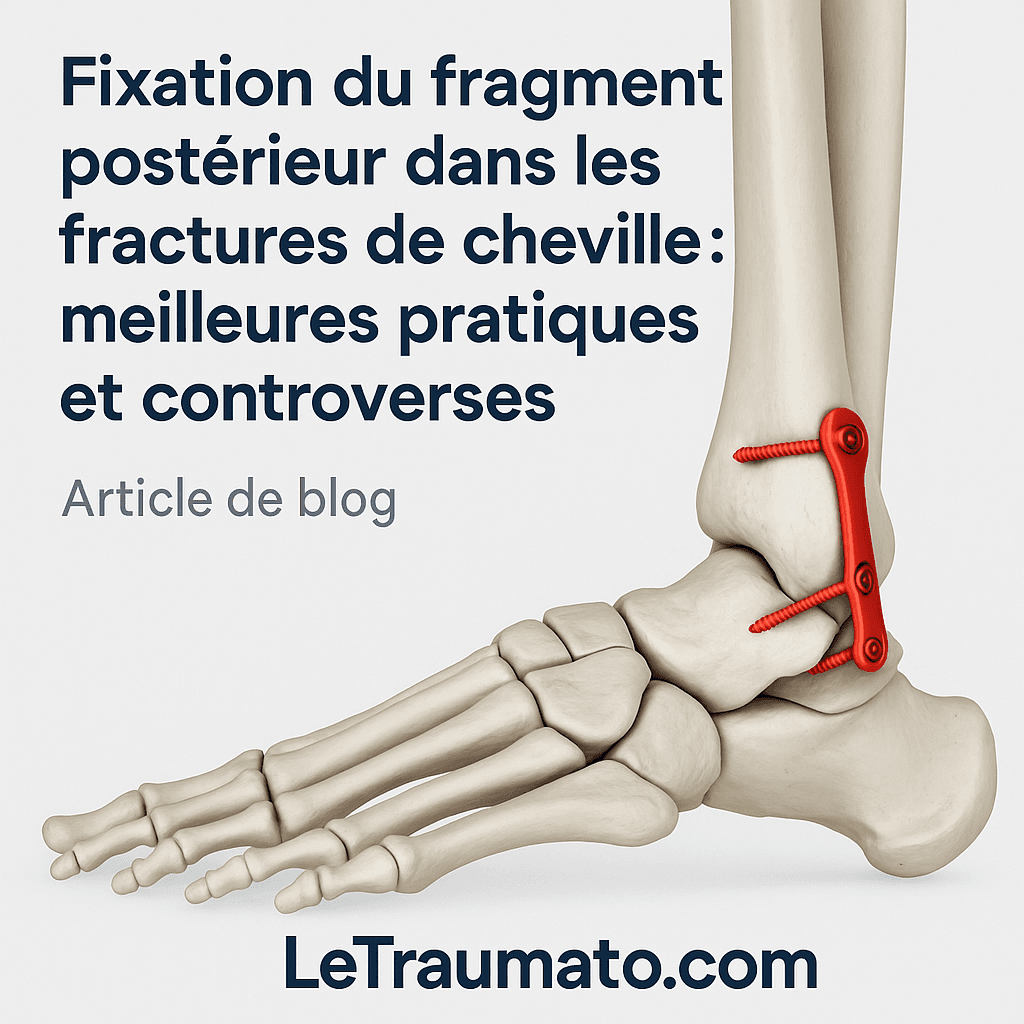 Fixation du fragment postérieur dans les fractures de cheville indications, techniques et controverses actuelles pour une prise en charge optimale et individualisée.
