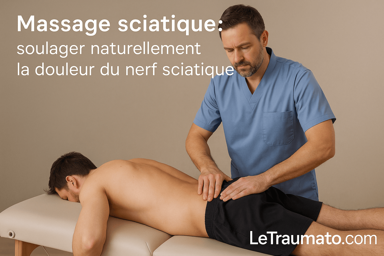 Massage sciatique pour soulager la douleur du nerf sciatique – séance avec un Kiné certifié – LeTraumato