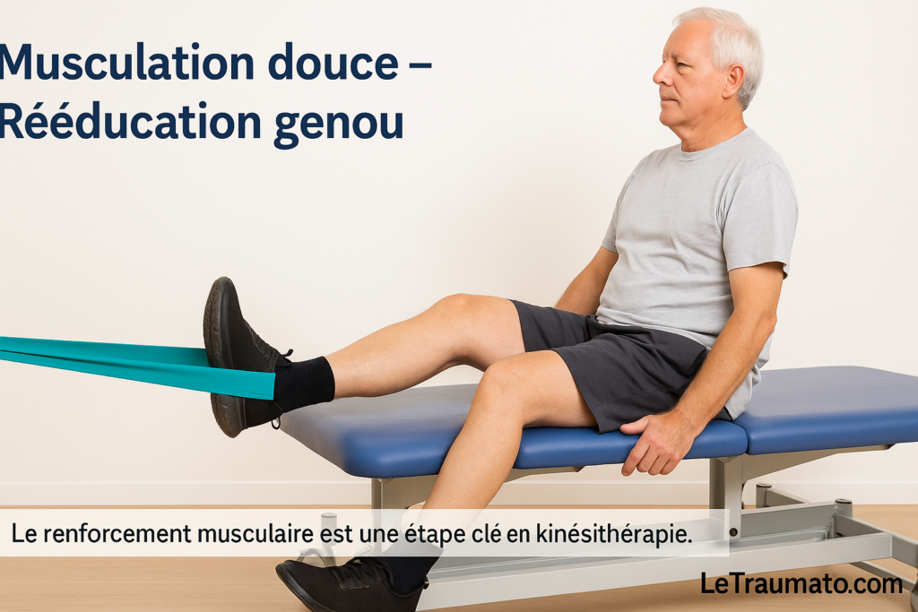 Exercice de renforcement après prothèse du genou