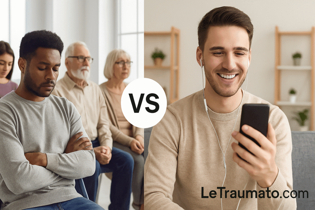 Comparaison entre téléconsultation et consultation en cabinet