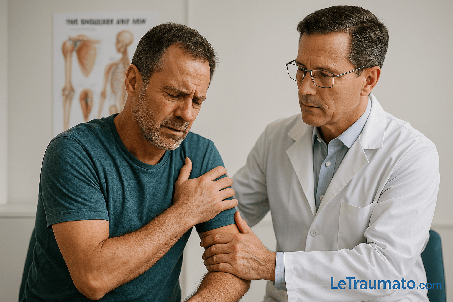 douleur de l’épaule qui descend dans le bras examinée par un orthopédiste – LeTraumato