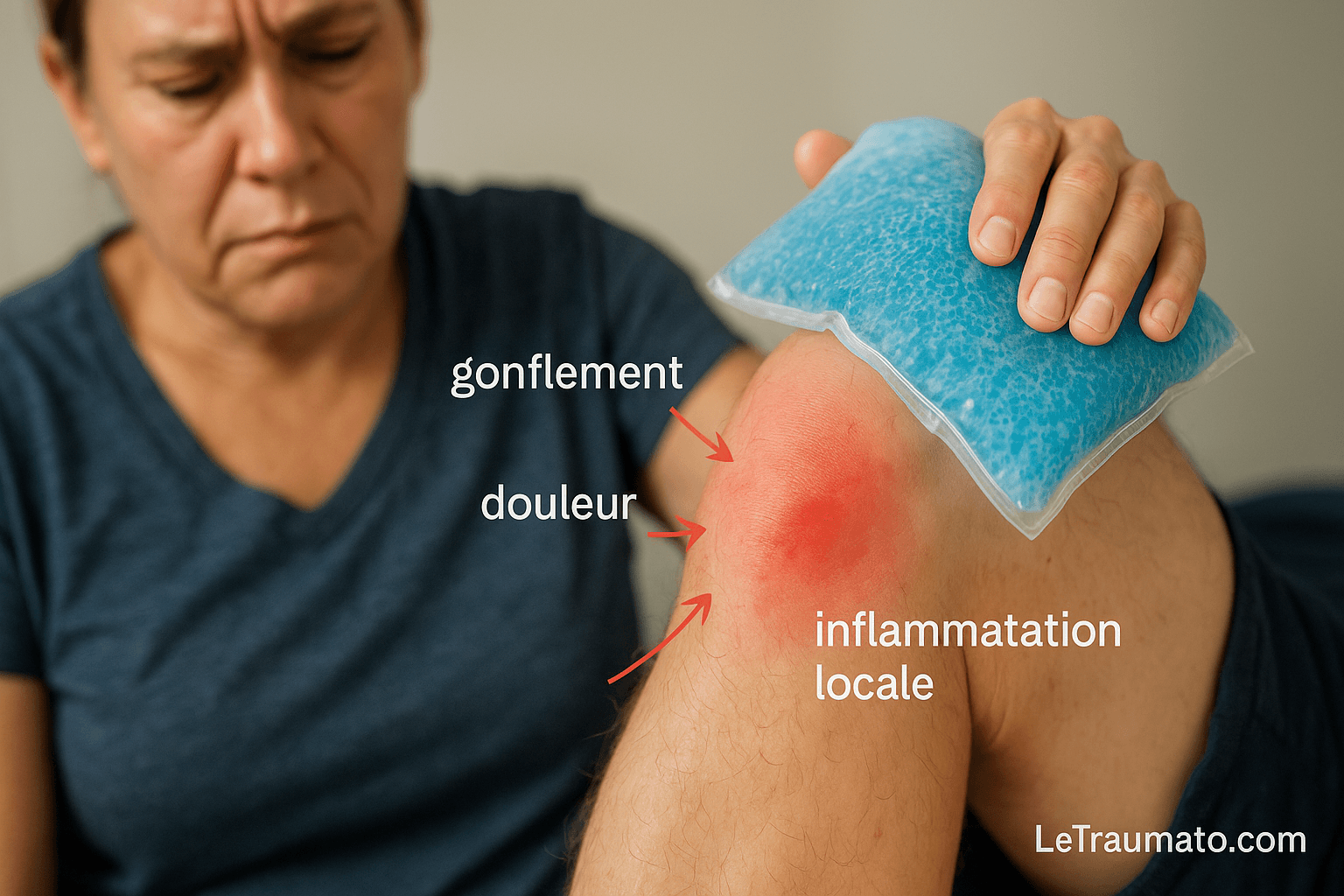 Douleur et gonflement après injection PRP genou – Traumatologie – LeTraumato