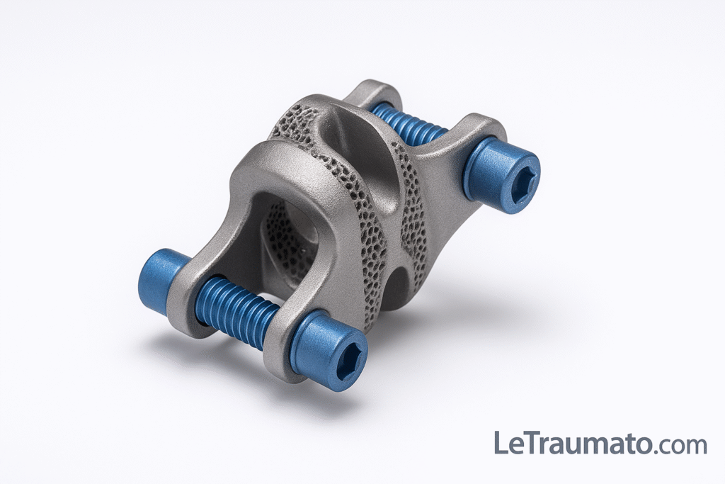 Matériel interépineux lombaire – implant métallique pour canal lombaire étroit – LeTraumato