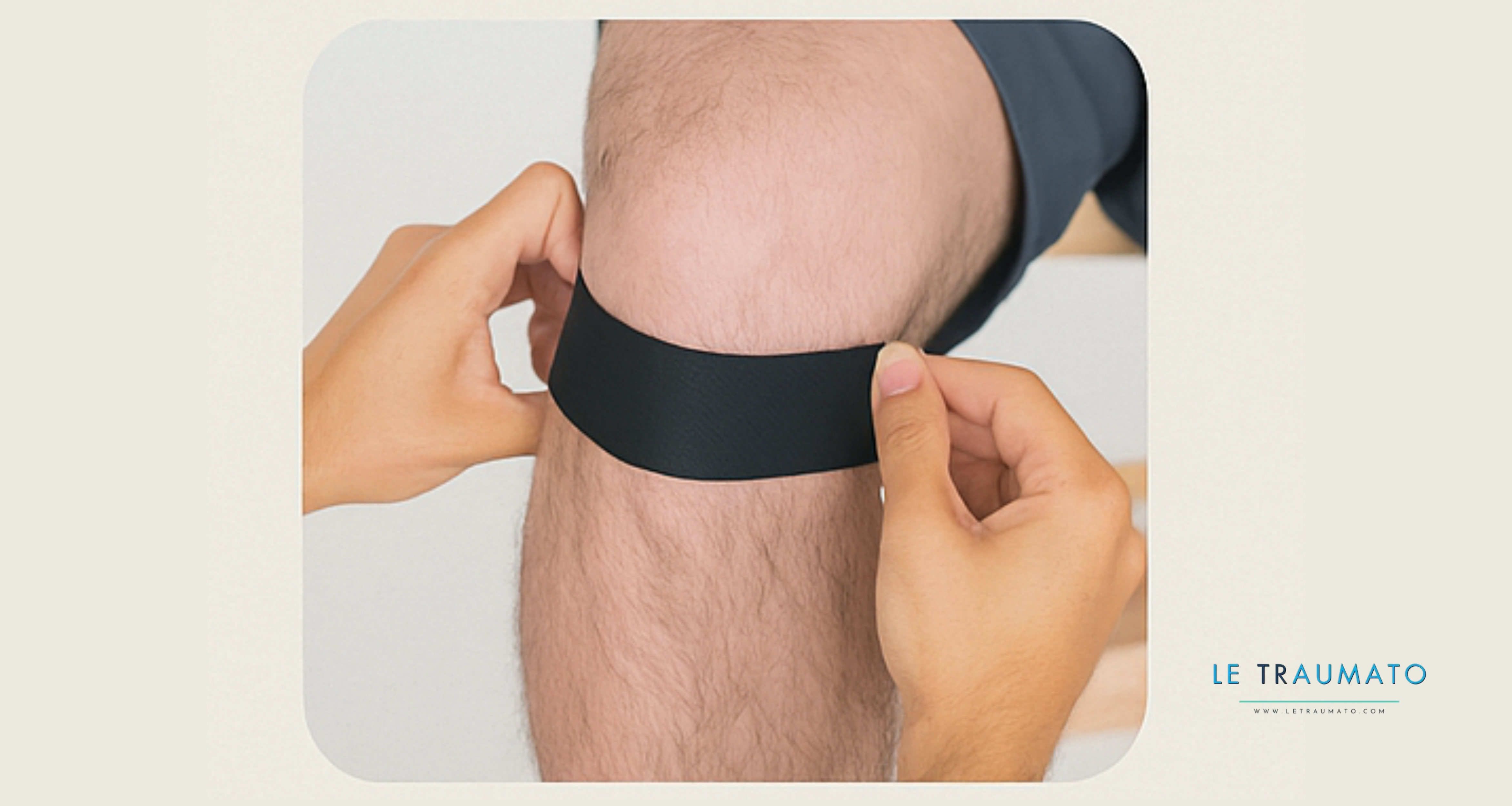 Strapping sous-rotulien pour tendinite rotulienne – LeTraumato.com