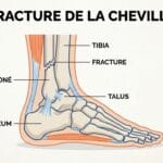 Image explicatif de: fracture de la cheville et fracture bimalléolaire