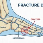 Image explicatif de: fracture du pied et cassure du pied