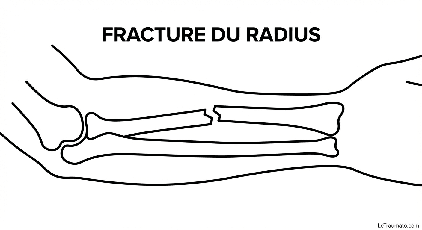 Image explicatif de: fracture du radius et cassure du radius