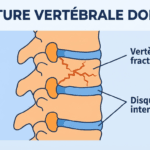 Image explicatif de: fracture vertébrale dorsale et fracture de la colonne thoracique