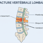 Image explicatif de: fracture vertébrale lombaire et fracture du bas du dos