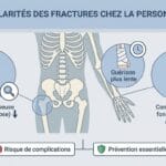 Image explicatif de: particularités des fractures chez la personne âgée et caractéristiques des fractures chez les seniors