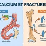 Image explicatif de: calcium et fractures et calcium et blessures osseuses