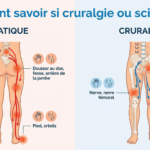 Image explicatif de: Comment savoir si cruralgie ou sciatique ? et Cruralgie ou sciatique ?