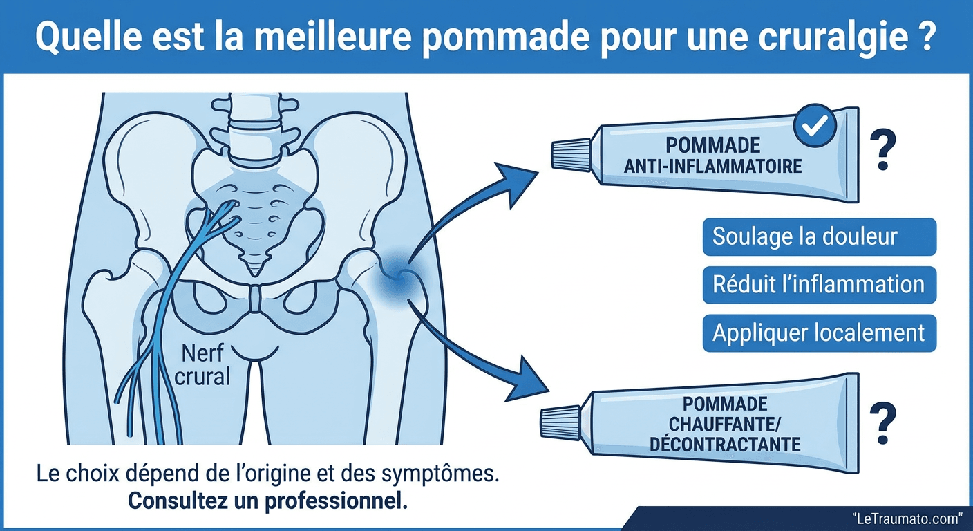 Image explicatif de: Quelle est la meilleure pommade pour une cruralgie ? et meilleure crème cruralgie
