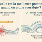 Image explicatif de: Quelle est la meilleure position quand on a une cruralgie ? et Quelle est la position idéale en cas de cruralgie ?