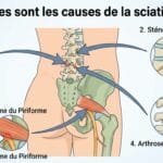 Image explicatif de: Quelles sont les causes de la sciatique ? et Causes de la sciatique