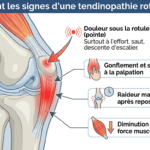 Image explicatif de: Quels sont les signes d'une tendinopathie rotulienne ? et Symptômes de tendinite rotulienne