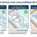 Image explicatif de: Comment dormir avec une prothèse de l'épaule ? et Dormir après une opération de lépaule
