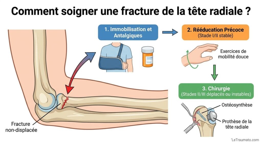 Image explicatif de: Comment soigner une fracture de la tête radiale ? et Comment traiter une fracture du radius ?