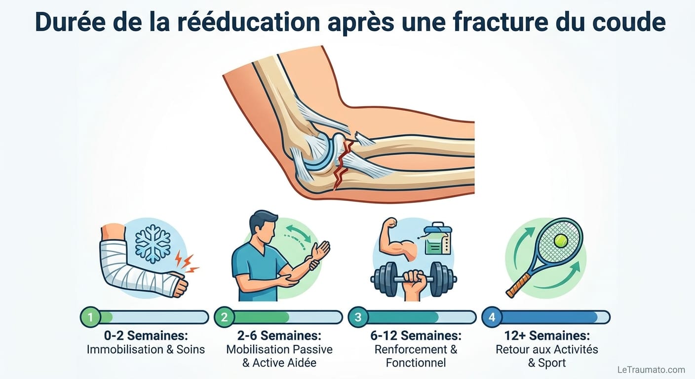 Image explicatif de: Durée de la rééducation après une fracture du coude et Temps de récupération après une fracture du coude