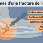Image explicatif de: Symptômes d'une fracture de l'olécrane et Signes de fracture du coude